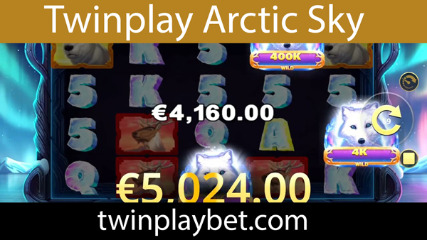 Twinplay arctic sky slotunu güvenle barındırmaktadır.